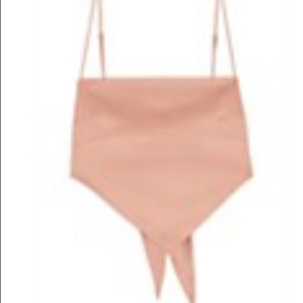 Danielle Bernstein Solid handkerchief top